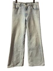 ALEXANDER WANG LIGHT WASH FLARE JEANS