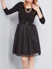 Ballet Style Tulle Dress Black Size Large