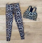 Terez Leopard Goals racer Back Top & Leggings