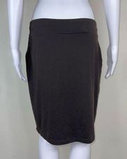 Susana Monaco Deep Chocolate Lycra Knit Mini Skirt