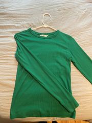 H&M Green Long Sleeve Basic