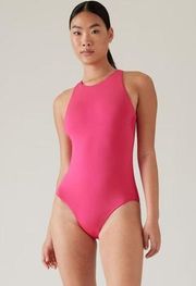 New ATHLETA XL Maldives One Piece Swimsuit Pink Women's Size X-Large