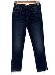 Driftwood Amelia Studded Crop Embellished Jeans