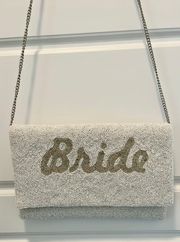 Beaded “Bride” Clutch