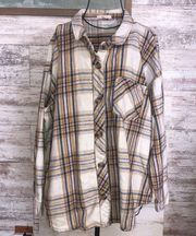 Maurice’s flannel heavy shirt size XXL pink blue orange fall flannel shirt​​