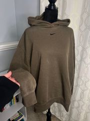 Oversized Center Swoosh Hoodie Sweatshirt