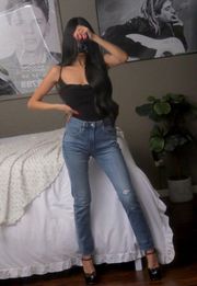 NWT Frye Mid Rise Skinny Sienna Cropped Denim Jeans