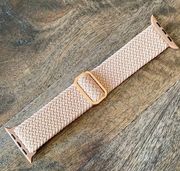 Braided Solo Loop Compatible with Apple Watch Band 42mm 44mm 45mm 49mm rose gold