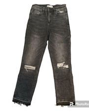 Vervet Distressed Black Jeans