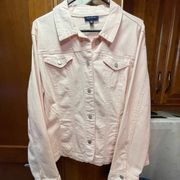 JeanJacket XXL pale pink, immaculate EUC charter club