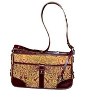 Etienne Aigner Tapestry Adjustable Shoulder Bag