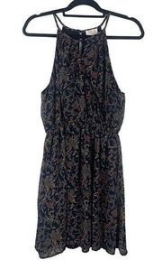 Sienna Sky Halter Neck Paisley fit & Flare Dress Size L New