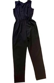 SOCIALITE jumpsuit black sleeveless size medium elastic waist pockets