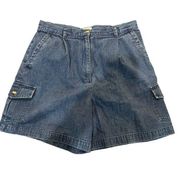 Vintage Talbots 100% Cotton Jean Shorts Size 12