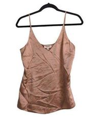 L'Agence Gabriella Silk Camisole Cami Beige Taupe Sleeveless Adjustable XS New