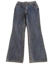 Liz Claiborne Jeans Womens 4 Boot Cut Mid Rise Mom Dark Wash Denim Pants