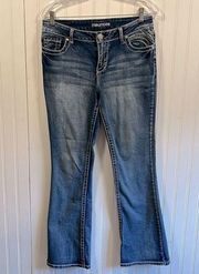 Maurices mid rise boot cut jeans