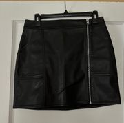 Faux Leather Skirt