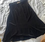 Vintage Velvet Black Skirt