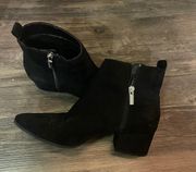 Black Suede Booties  A New Day
