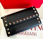 Valentino Rockstud Trifold Wallet