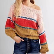 Billabong Washed Out Cropped Sweater Surf Outdoor Beach Western L