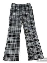 ABOUND Nordstrom Black and White Plaid Wide Leg Pants Women's Medium New