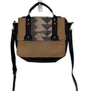 Nicole Miller Aztec straw‎ crossbody purse