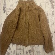 Thread and Supply camel teddy jacket, large