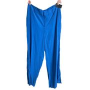 Eloquii Womens Blue High Rise Wide Leg Modern Slacks Pants New Size 14