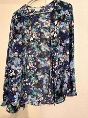 Van Heusen Long Sleeve Floral Work Blouse