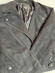 Suede Moto Jacket