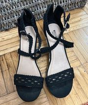 Target black wedge sandals