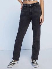 PACSUN Size 23 Black Mom Jeans High Rise Relaxed Fit Tapered Leg