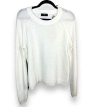 T Tahari Snow Globe White Viscose Sweater NWT