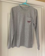 Virginia Tech Grey Long Sleeve Top