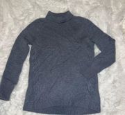 Garnet Hill Turtle Neck Sweater Size Medium 100% Cashmere