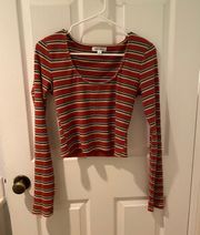 Long Sleeve Striped Top