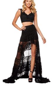 2 piece prom dress