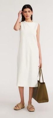 Everlane The Organic Cotton Weekend Tank Dress Canvas Women white midi size S