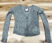 Gilly Hicks Grey Wool Blend Knit Cardigan Women’s Medium