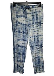 lucky brand blue tie dye lounge wear Pajama pants Size M