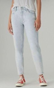 Lucky Brand Light Wash Button Fly Drew Mom Tapered Jeans 14/32R NWT