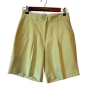 NWT Tommy Bahama South Beach 100% Silk Pleated Shorts in Light Daiquiri