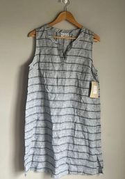 NEW Habitat - Linen Black Striped Dress