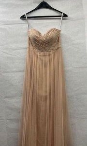 Jenny Yoo Collection Juliette Bridesmaid Dress Convertible Tulle Pink blush Sz 8