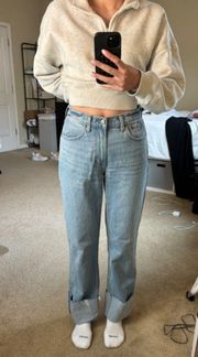 Abercrombie & Fitch Curve Love High Rise 90s Relaxed Jean