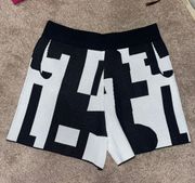 Black And White Sweater Shorts