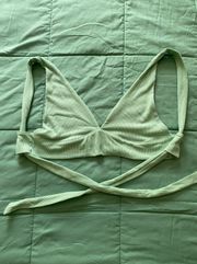 sage green tie top