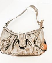 BISOU BISOU Pewter Shoulder Bag Y2K VINTAGE